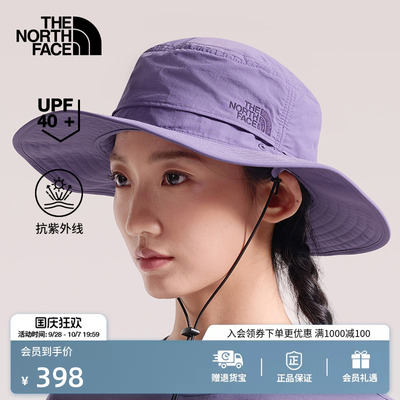 北面男女同款防晒渔夫帽