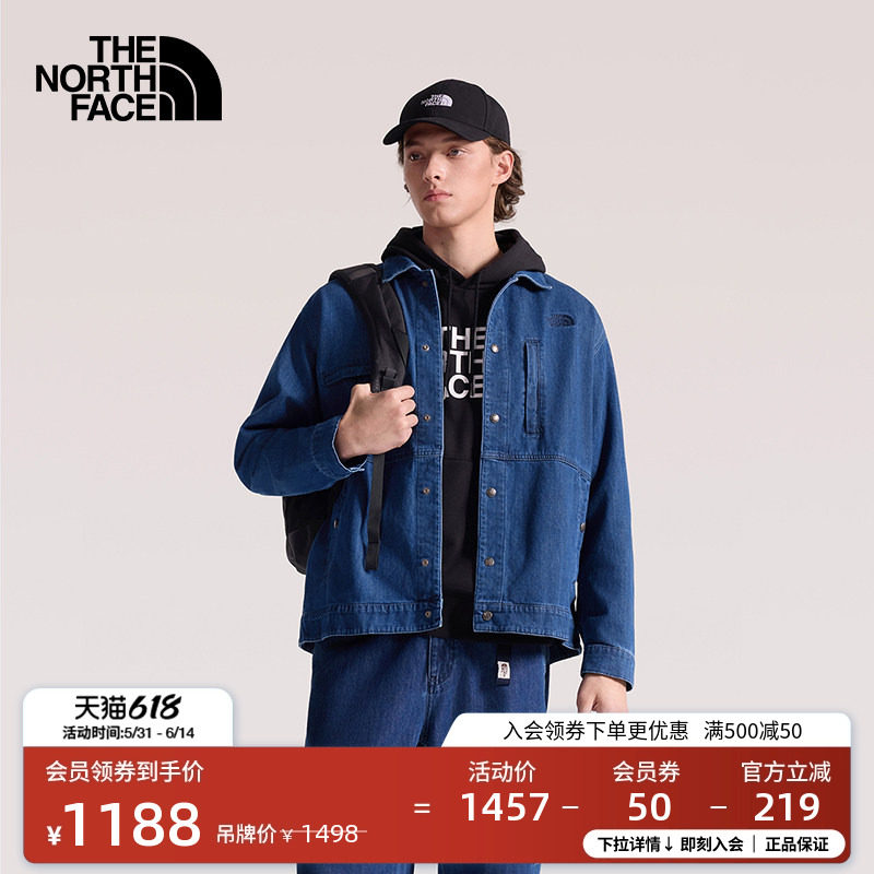 北面Denim牛仔外套男多口袋牛仔衣户外透气新款TheNorthFace|8FZN
