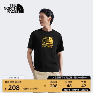 TheNorthFace T恤户外透气新款 8GYX TDC印花系列短袖 北面男女同款