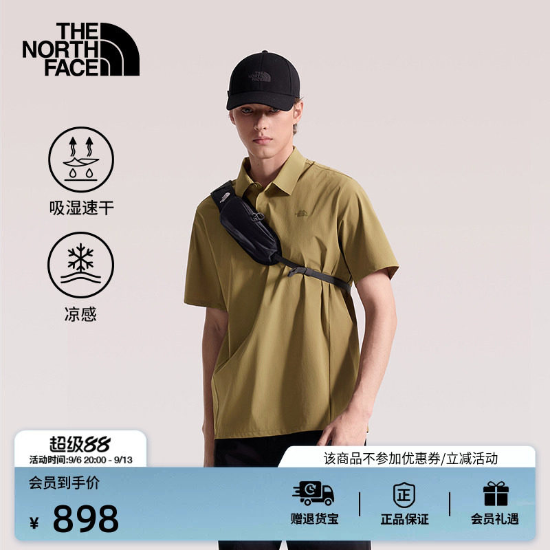 北面速干衣短袖POLO衫男凉感运动户外透气新款TheNorthFace|8G7N图片