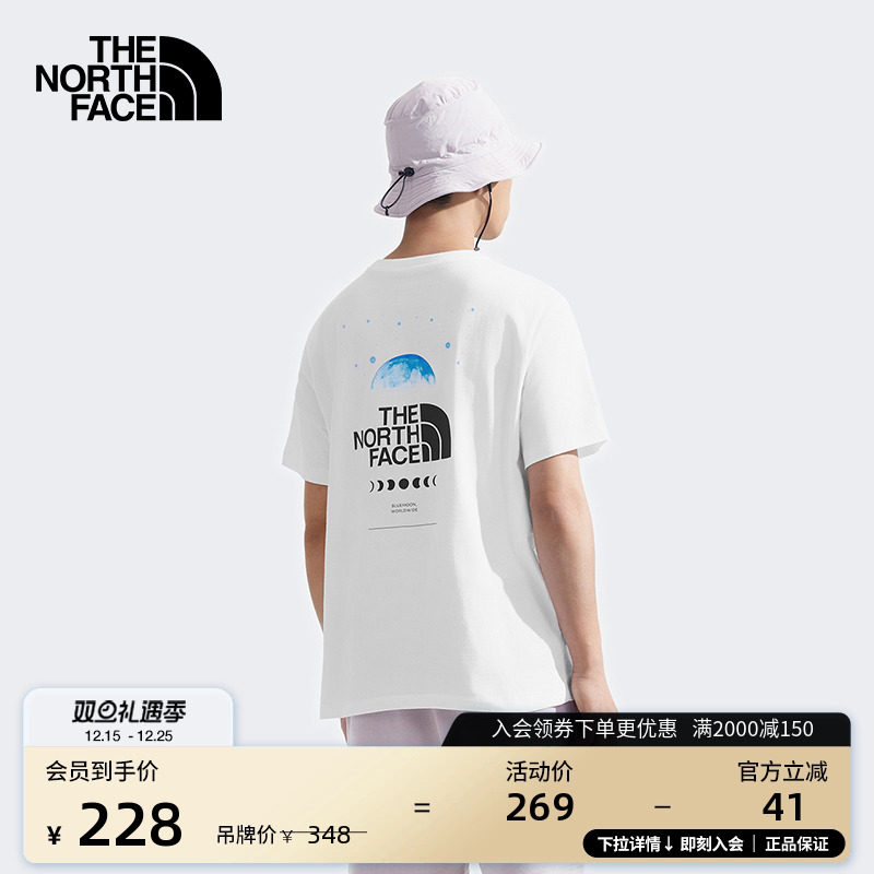 北面男女同款纯棉短袖T恤运动户外休闲透气新款TheNorthFa
