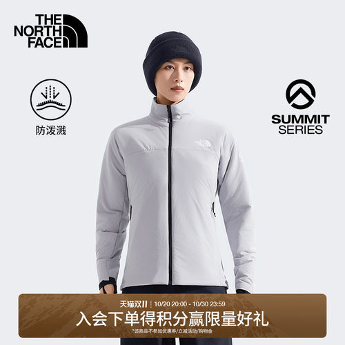 北面巅峰系列女保暖防泼水棉服