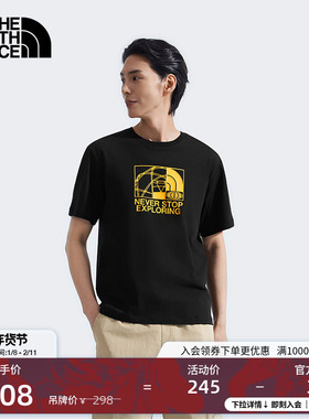 北面男女同款TDC印花系列短袖T恤户外透气TheNorthFace|8GYX