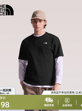 北面短袖T恤男女同款纯棉运动户外休闲透气新款TheNorthFace|8GWE