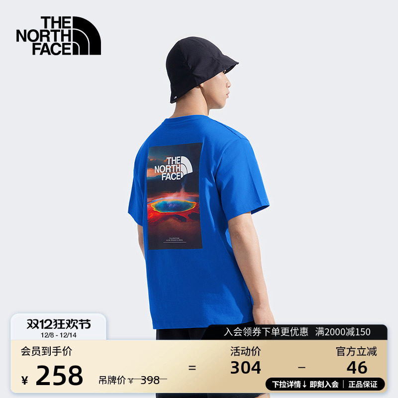 北面男女同款纯棉短袖T恤