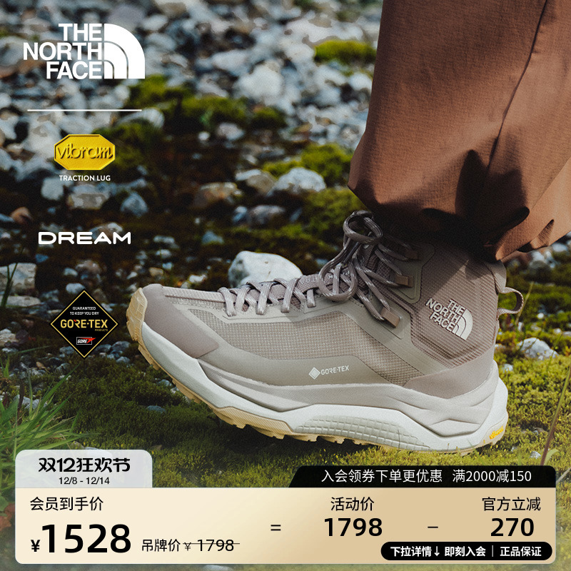 北面女GTX防水中帮徒步鞋
