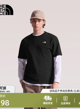 北面短袖T恤男女同款纯棉运动户外休闲透气新款TheNorthFace|8GWE