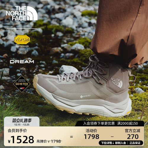 北面女GTX防水中帮徒步鞋