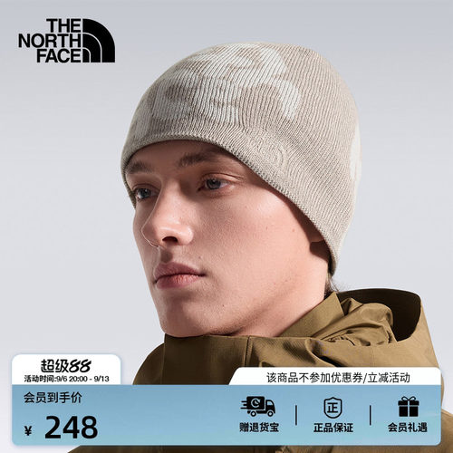 北面男女羊毛保暖针织帽