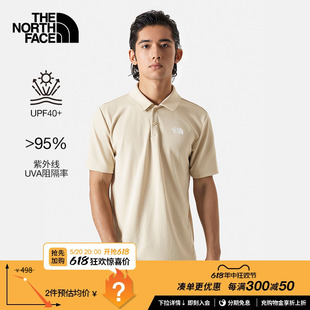 7QOW 新款 Polo男吸湿透气UPF防晒衣户外夏季 TheNorthFace北面短袖