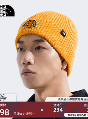 北面Logo Box保暖针织帽男女同款运动户外新款TheNorthFace8CHE