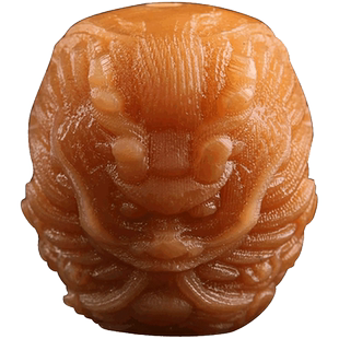 风化菩提根佛头雕刻一念之间龙头童子三通菩提佛珠配件diy饰品