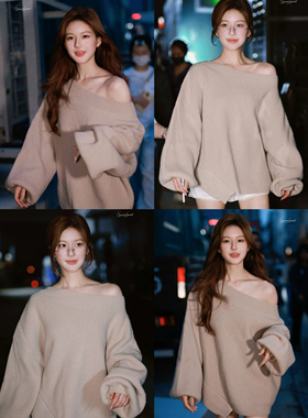 小侨JOFAY 许妍同款 “心机女孩” 秋冬新款慵懒宽松时尚毛衣女