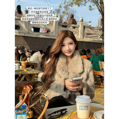小侨jofay 北京遇上西雅图 兔毛皮草外套 W2891
