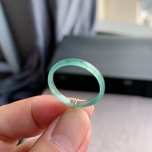 天然A货翡翠冰种23号戒指指环