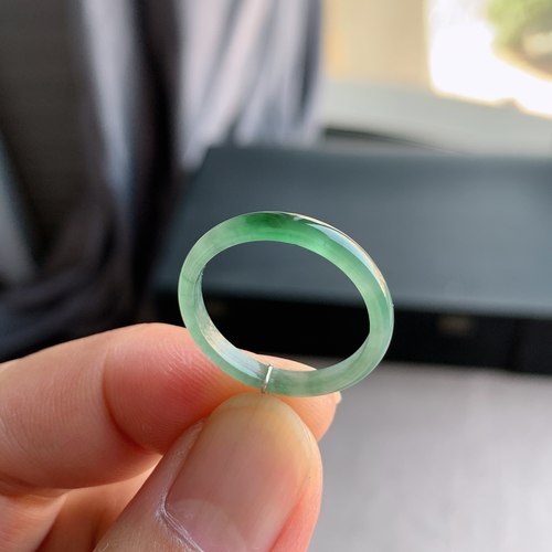天然A货翡翠冰种19号戒指指环
