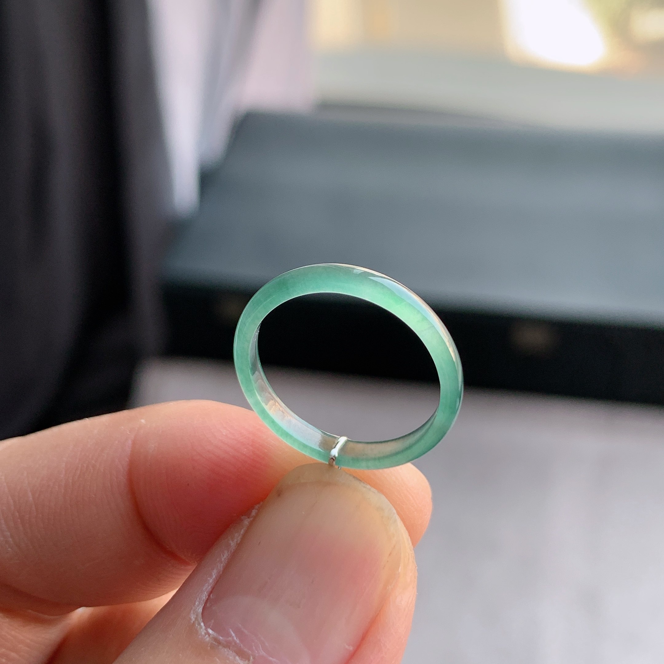 天然A货翡翠 冰种11号天空蓝戒指指环戒圈122200961,珠宝/钻石/翡翠,戒指/指环,淘宝优惠券,粉丝福利购,淘宝优惠卷