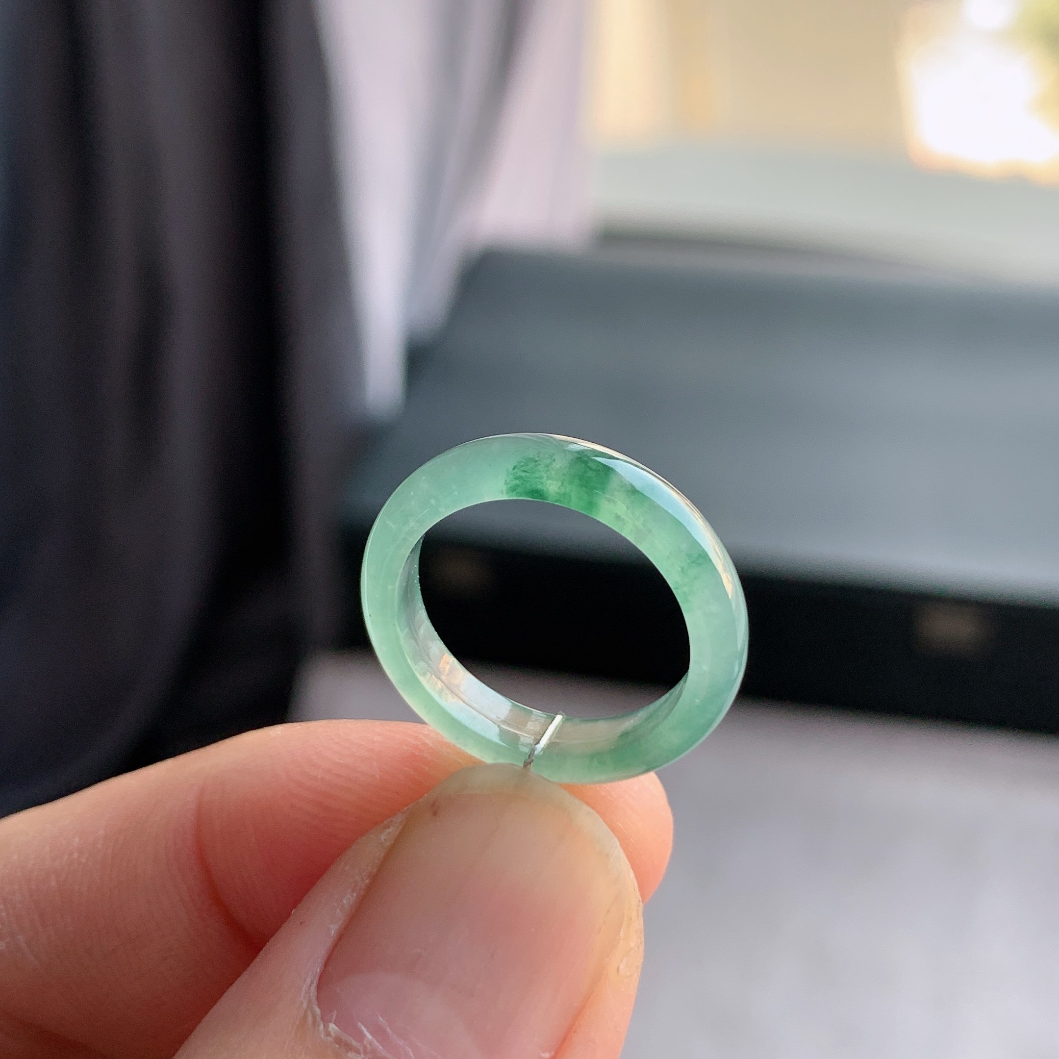 天然A货翡翠 冰种11号冰飘花戒指指环戒圈32000885,珠宝/钻石/翡翠,戒指/指环,淘宝优惠券,粉丝福利购,淘宝优惠卷