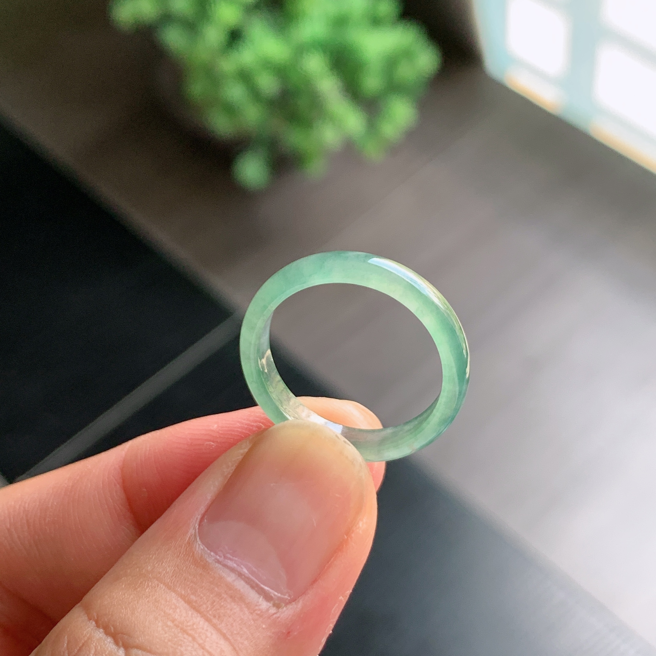 天然A货翡翠冰种19号戒指指环