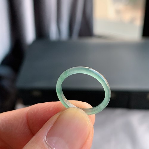 天然A货翡翠冰种12号戒指指环
