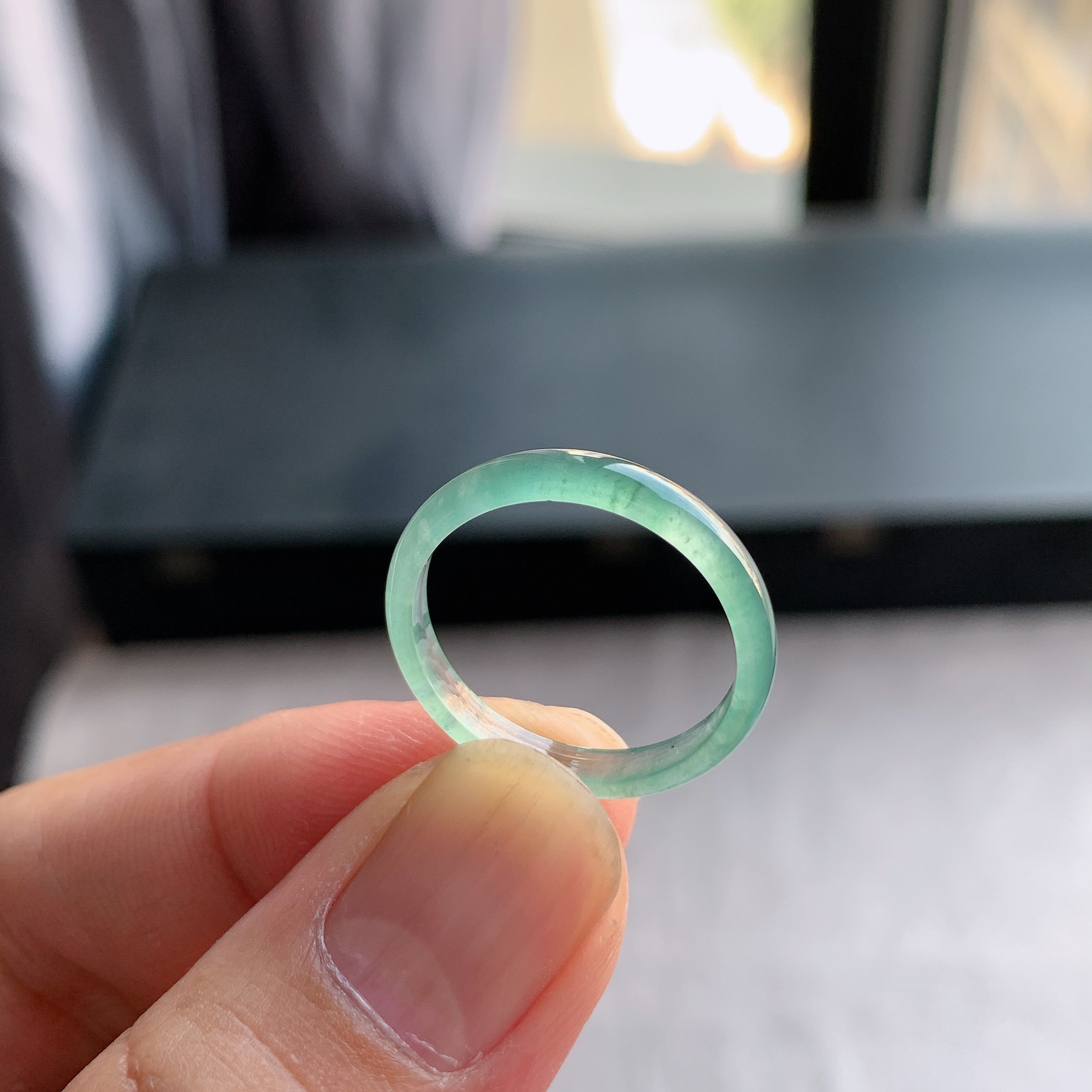 素圈未镶嵌危地马拉天然冰种XAE7