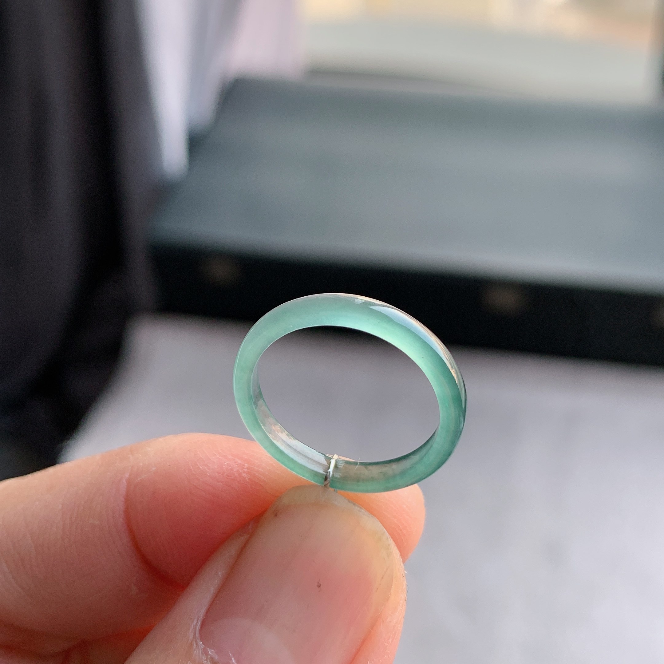 天然A货翡翠 冰种11号天空蓝戒指指环戒圈51101134,珠宝/钻石/翡翠,戒指/指环,淘宝优惠券,粉丝福利购,淘宝优惠卷