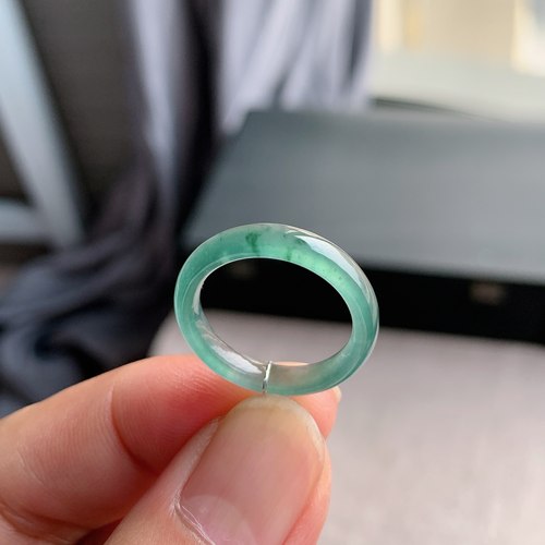 天然A货翡翠冰种15号戒指指环