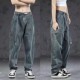 牛仔裤 男士 时尚 春秋新款 潮流休闲长裤 复古水洗工装 宽松直筒裤 美式