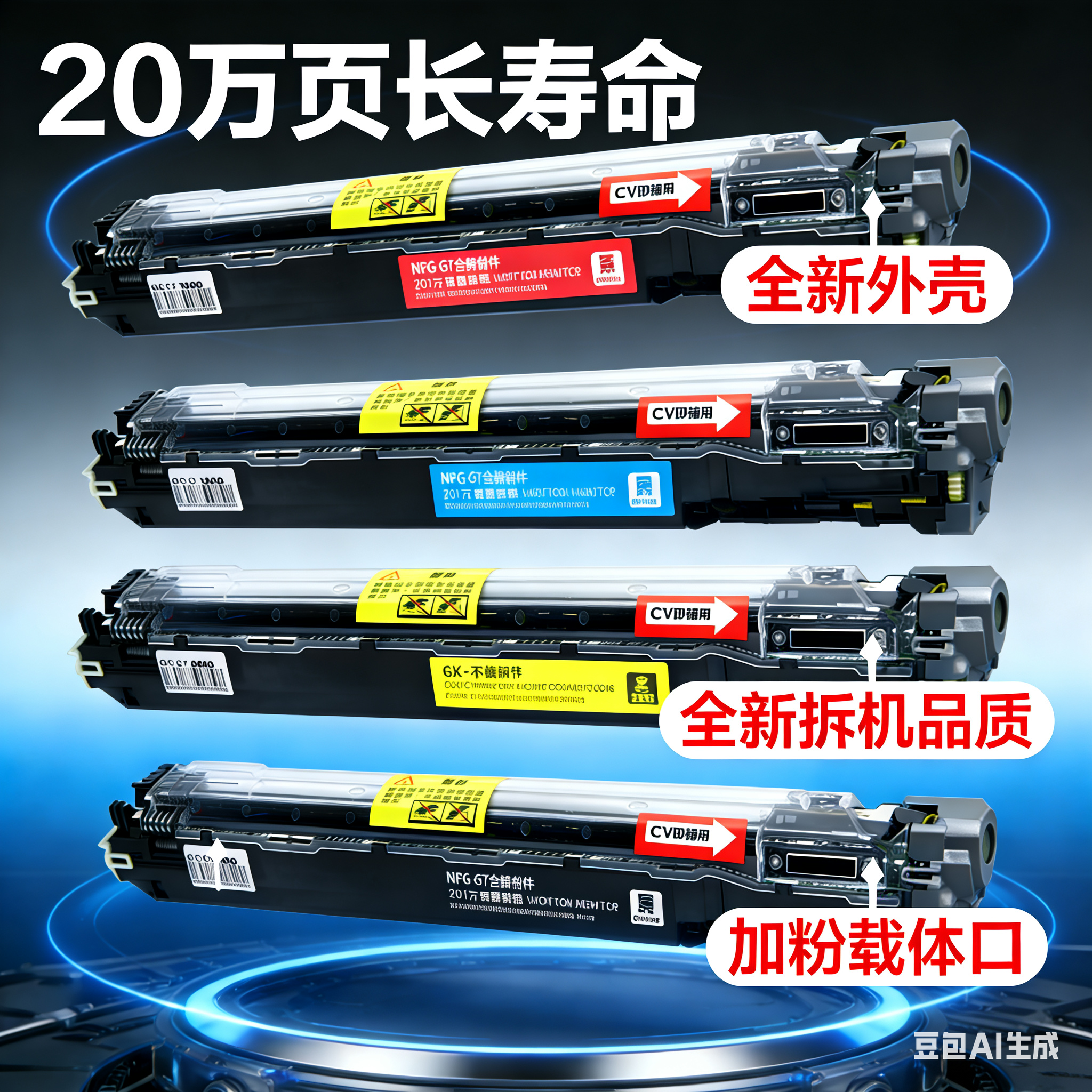 佳能原装显影仓C3020 3120 3222 3330 3520 3720 3822显影器 载体