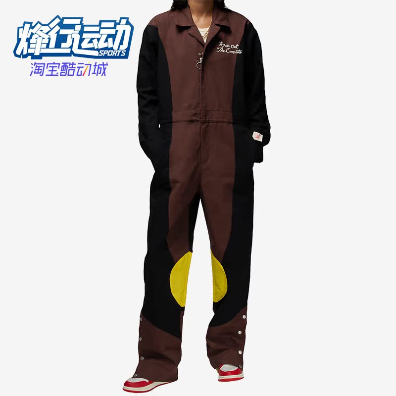 耐克女子玫瑰图案刺绣连体裤套装