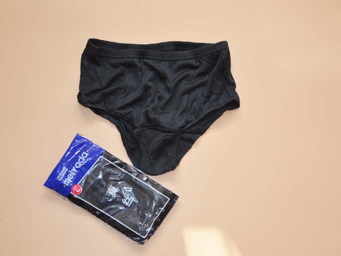 8616 女式100%针织真丝内裤 握边三角裤蚕丝中腰纯色