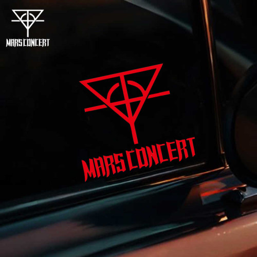 华晨宇花花火星演唱会应援物歌迷周边汽车装饰贴纸个性创意反光贴