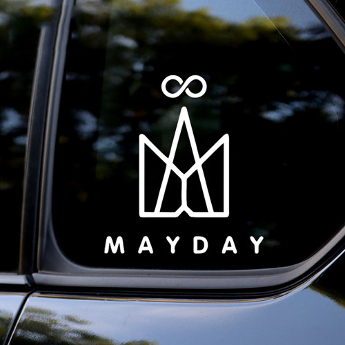 MAYDAY五月天车贴阿信演唱会周边无限标志行李箱电动车应援贴纸画