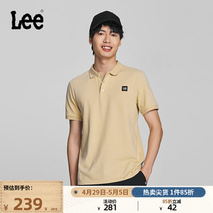 标准版 Lee24春夏新品 polo衫 翻领短袖 休闲LMT008159205 型logo男款