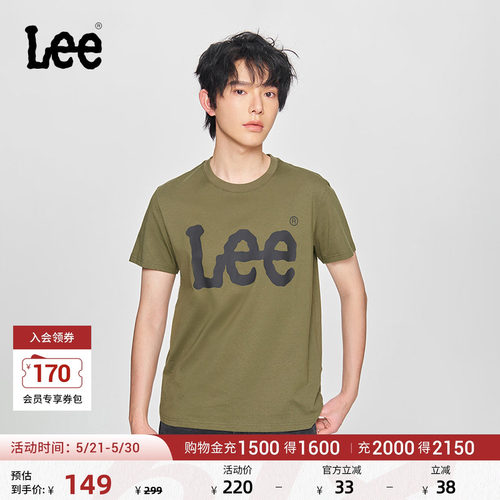 Lee基础款圆领短袖T恤