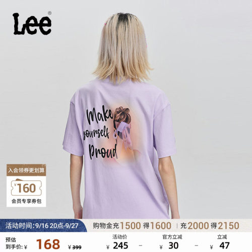 Lee数码印花女短袖T恤
