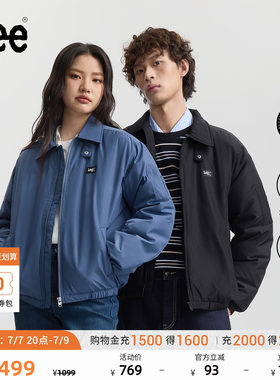Lee舒适版翻领小Logo织标男女款飞行夹克羽绒服休闲LUT0109512RZ