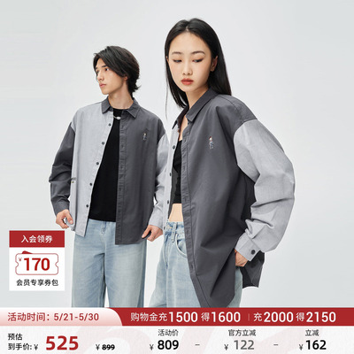 Lee× Mighty Jaxx联名商场同款男女同款衬衫休闲潮LUT011328T12