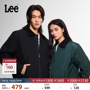 Lee26秋冬舒适灯芯绒羽绒服领口潮流百搭工装休闲外套男女