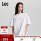 圆领丝带框架图案女短袖 Lee26春夏新品 宽松版 T恤休闲LWT0122944LE