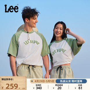 短袖 男女同款 圆领插肩袖 Lee24春夏新品 K14 舒适版 T恤LUT0083294LE