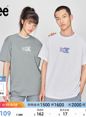 Lee舒适版经典圆领Logo印花男女同款短袖T恤休闲潮流LUT0098394LE