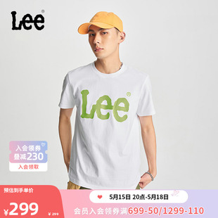 圆领大Logo男短袖 Lee商场同款 24春夏新品 标准版 T恤LMT0075193RX