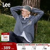 Lee25秋冬新品 休闲潮A08747 牛仔衬衫 标准版 翻领复古深蓝色男长袖
