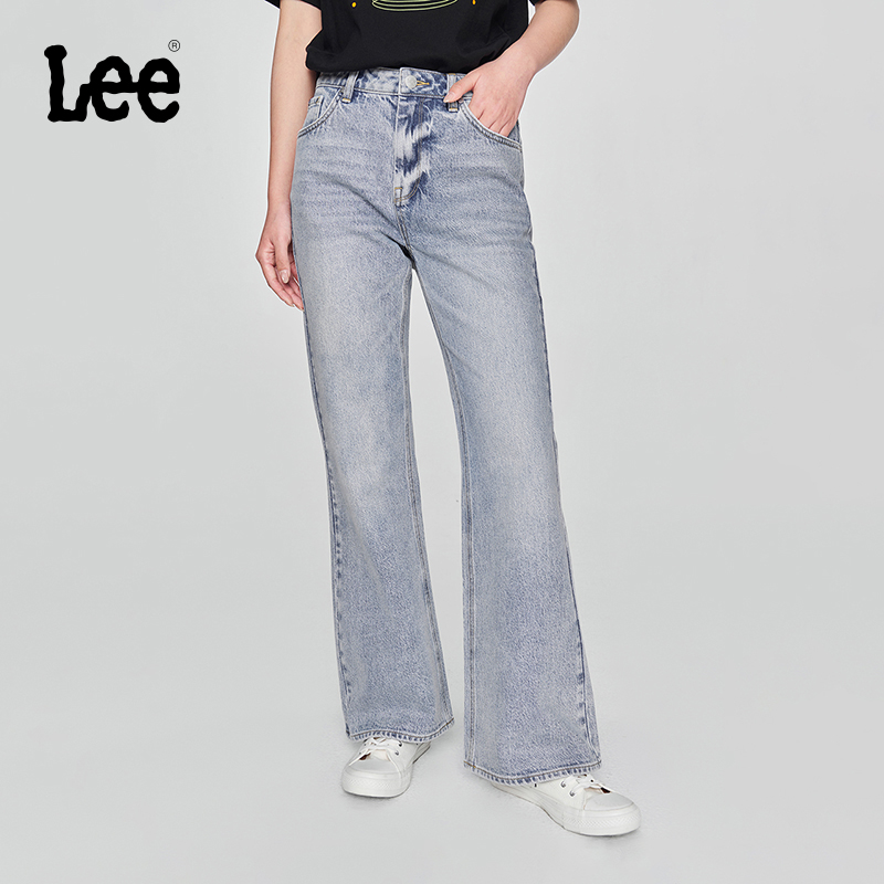 427标准高腰喇叭女牛仔裤