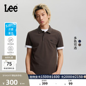 polo衫 Lee26春夏新标准版 索罗娜复古撞色翻领刺绣Logo设计男短袖