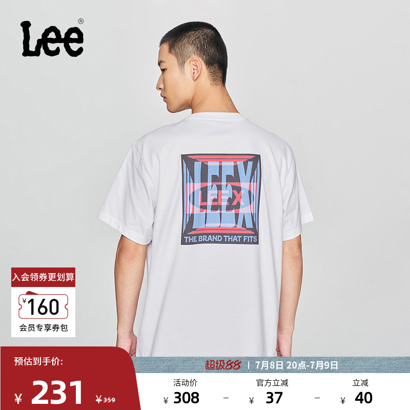 圆领Logo印花男短袖T恤