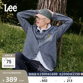 牛仔衬衫 长袖 休闲潮流LMT0108066DE 翻领复古深蓝色男士 Lee标准版