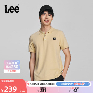 翻领短袖 Lee24春夏新品 型logo男款 polo衫 标准版 休闲LMT008159205