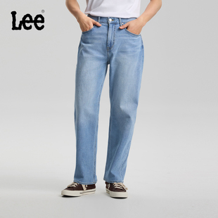 762宽松直筒牛仔裤 五袋款 Lee26春夏新品 浅蓝色男潮 张凌赫代言